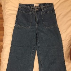 Rolla's high-waisted wide-leg sailor jeans